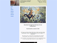 Tablet Screenshot of galerie-kirsten-ernst.de